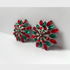 Red and Green Rhinestone Pasties